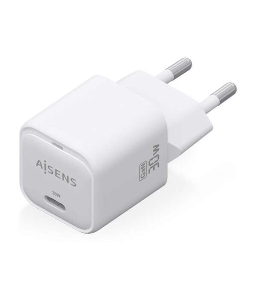 Aisens Carregador GAN 30W - 1xUSB-C PD3.0 QC4.0 - Branco