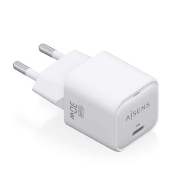 Aisens Carregador GAN 30W - 1xUSB-C PD3.0 QC4.0 - Branco