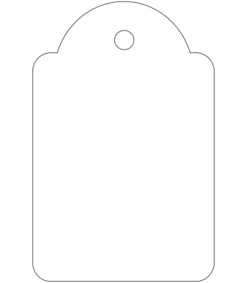 APLI Etiquetas de Preços Pendurar Branco - 28X43mm Pack 100